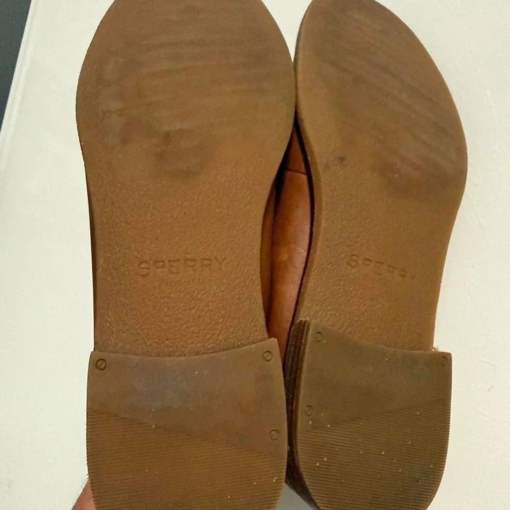 Sperry Brown Leather Penny Loafers Women's Size 7.5